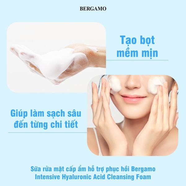 SỮA RỬA MẶT BERGAMO INTENSIVE CLENASER FOAM 120ML