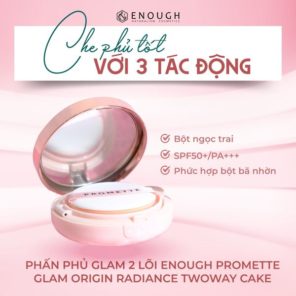 PHẤN PHỦ GLAM 2 LÕI ENOUGH POMETTE GLAM ORIGIN RADIANCE TWOWAY CAKE