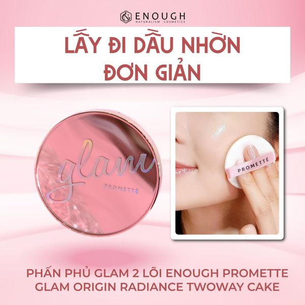 PHẤN PHỦ GLAM 2 LÕI ENOUGH POMETTE GLAM ORIGIN RADIANCE TWOWAY CAKE