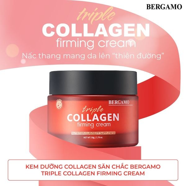 KEM DƯỠNG COLLAGEN SĂN CHẮC BERGAMO TRIPLE COLLAGEN FIRMING CREAM 50G