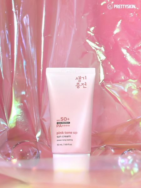 KEM CHỐNG NẮNG NÂNG TONE PRETTY SKIN PINK TONE UP SUN CREAM 50ML