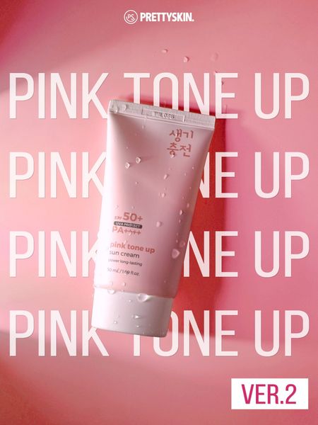 KEM CHỐNG NẮNG NÂNG TONE PRETTY SKIN PINK TONE UP SUN CREAM 50ML