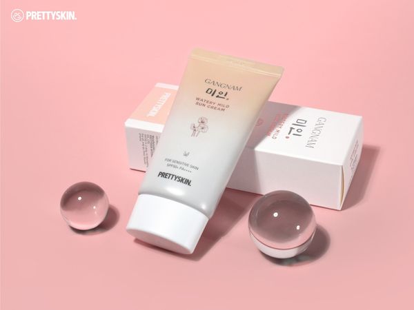 KEM CHỐNG NẮNG TRẮNG DA PRETTY SKIN GANGNAM WATERY MILD SUN CREAM 50ML  [MUA 1 KEM CHỐNG NẮNG TẶNG 1 MẶT NẠ OHESI 25K]