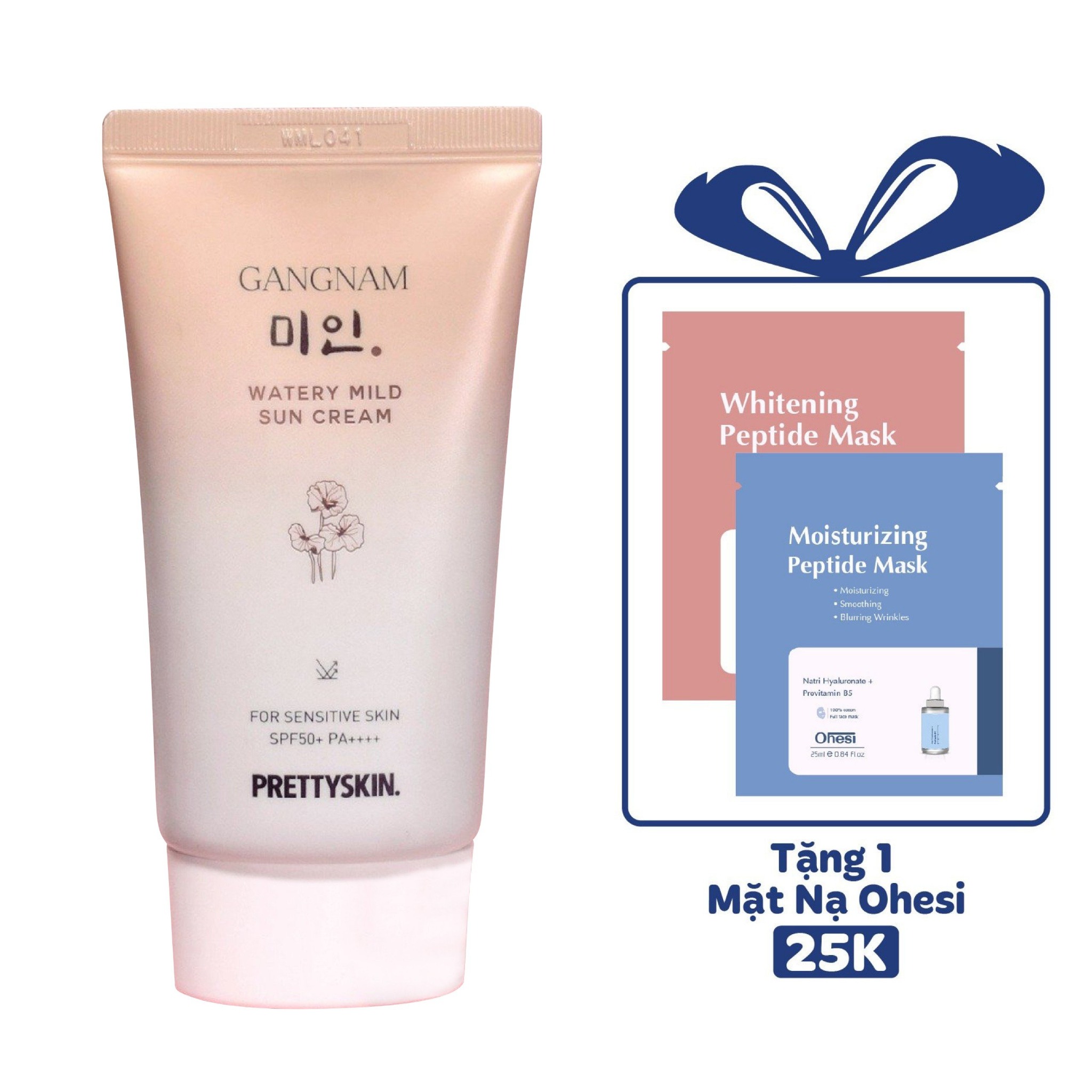 KEM CHỐNG NẮNG LÀM TRẮNG PRETTY SKIN GANGNAM WATERY MILD SUN CREAM 50ML