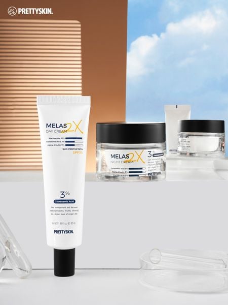 KEM DƯỠNG TRẮNG MỜ THÂM NÁM PRETTY SKIN MELAS 2X 50ML