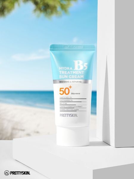 KEM CHỐNG NẮNG HỖ TRỢ PHỤC HỒI PRETTY SKIN HYDRA B5 SUN CREAM 70ML [MUA 1 KEM CHỐNG NẮNG TẶNG 1 SERUM VITAMIN C QUÝT XANH BERGAMO 10ML]