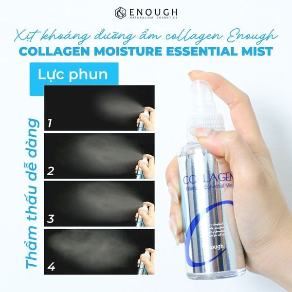 XỊT KHOÁNG DƯỠNG ẨM COLLAGEN ENOUGH COLLAGEN MOISTURE ESSENTIAL MIST 100ML