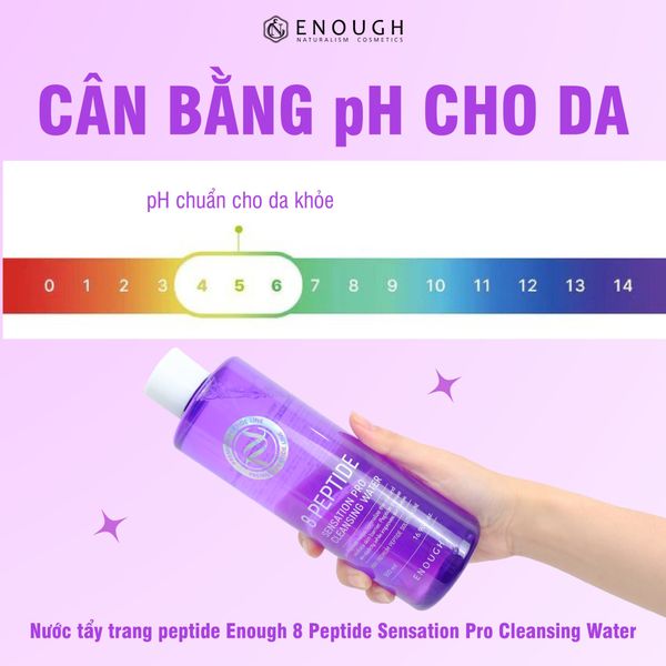NƯỚC TẨY TRANG CAO CẤP ENOUGH PRO CLEANSING WATER 500ML