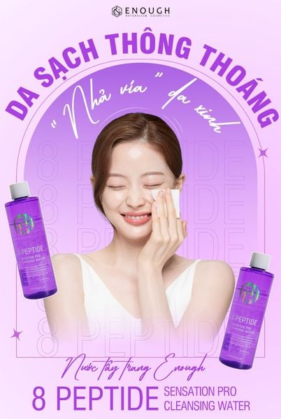 NƯỚC TẨY TRANG CAO CẤP ENOUGH PRO CLEANSING WATER 500ML