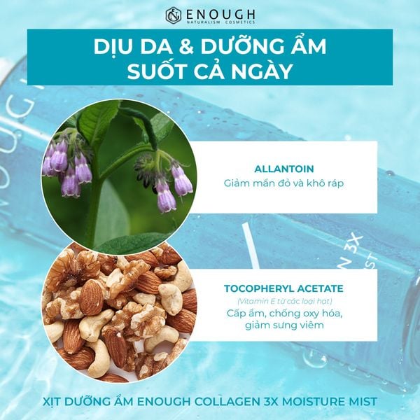 XỊT KHOÁNG ENOUGH COLLAGEN 3X MOISTURE MIST 100ML