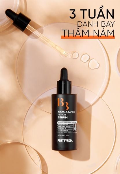 TINH CHẤT B3 DISCOLORATION REPAIR SERUM PRETTYSKIN 50ML