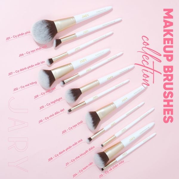 CỌ TRANG ĐIỂM CAO CẤP THUẦN CHAY JARY MAKEUP BRUSH