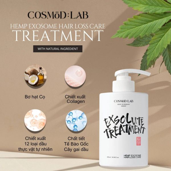 DẦU GỘI XẢ KÍCH THÍCH MỌC TÓC COSMOOD LAB EXSOLUTE TREATMENT