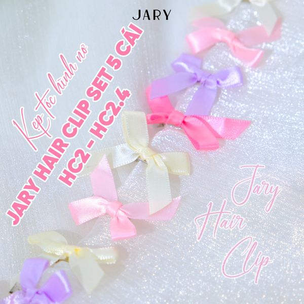 KẸP TÓC HÌNH NƠ JARY HAIR CLIP SET 5 CÁI - HC2 - HC2.4