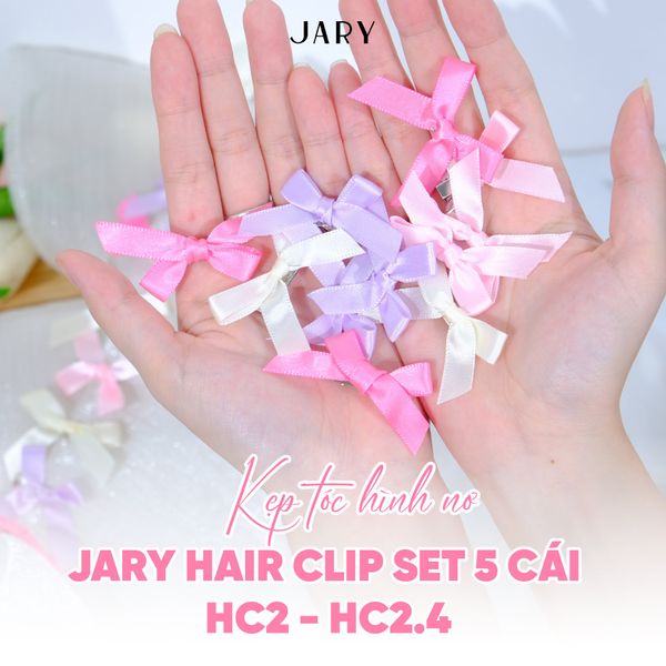 KẸP TÓC HÌNH NƠ JARY HAIR CLIP SET 5 CÁI - HC2 - HC2.4