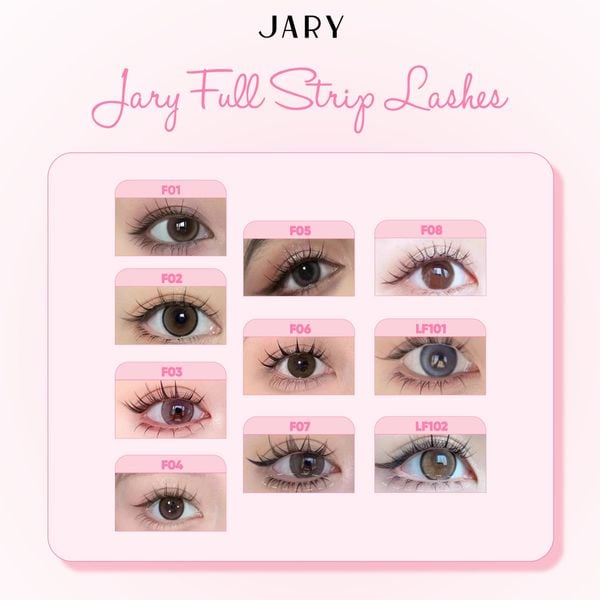 LÔNG MI GIẢ GÂN TRONG JARY FULL STRIP LASHES