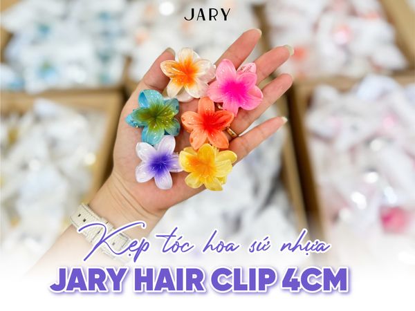 KẸP TÓC HOA SỨ NHỰA JARY HAIR CLIP 4CM - HC2 - HC2.7