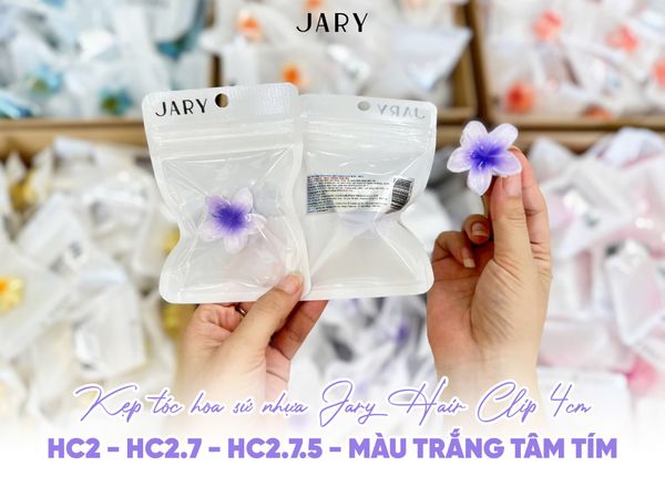 KẸP TÓC HOA SỨ NHỰA JARY HAIR CLIP 4CM - HC2 - HC2.7