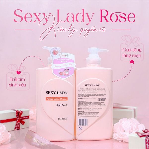 SỮA TẮM NƯỚC HOA SEXY LADY PARFUM CREME DOUCHE BODY WASH 700ML