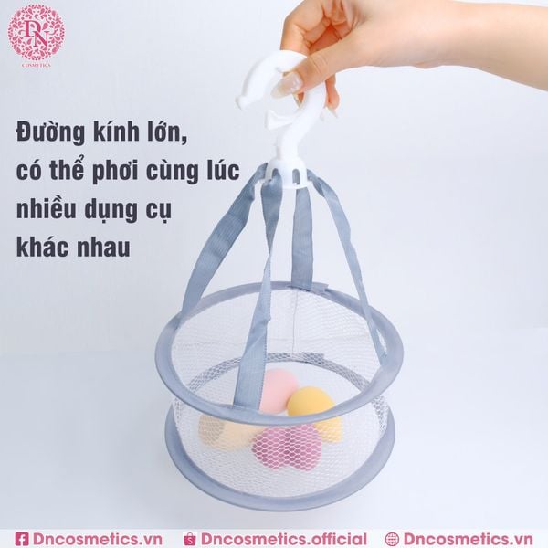 GIỎ TREO PHƠI KHÔ CỌ TRANG ĐIỂM JARY HANGING BRUSH BASKET