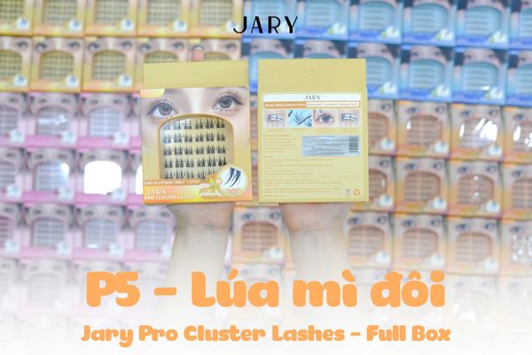 LÔNG MI CỤM CÓ SẴN KEO JARY PRO CLUSTER LASHES HỘP NHỰA 6 HÀNG
