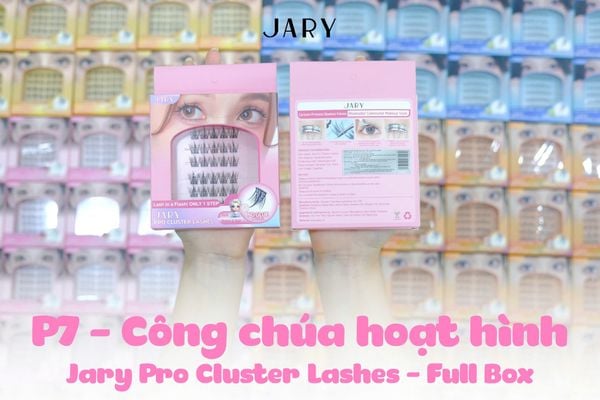 LÔNG MI CỤM CÓ SẴN KEO JARY PRO CLUSTER LASHES HỘP NHỰA 6 HÀNG