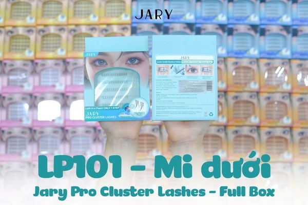 LÔNG MI CỤM CÓ SẴN KEO JARY PRO CLUSTER LASHES HỘP NHỰA 6 HÀNG