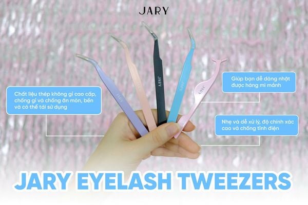 NHÍP GẮP MI JARY EYELASH TWEEZERS
