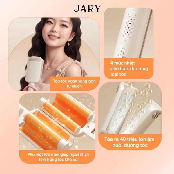 MÁY BẤM TÓC SÓNG NƯỚC JARY WATER WAVE HAIR CRIMPER
