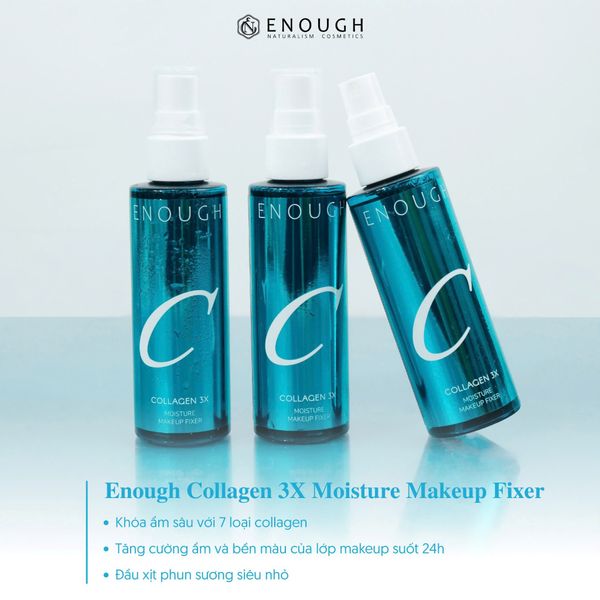 XỊT KHÓA NỀN ENOUGH COLLAGEN 3X MOISTURE MAKEUP FIXER 100ML