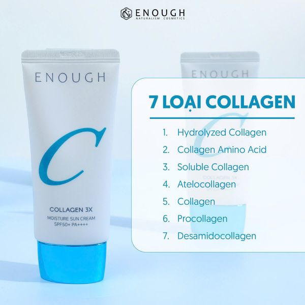 KEM CHỐNG NẮNG ENOUGH COLLAGEN 3X MOISTURE SUN CREAM SPF50+ PA++++ 50ML