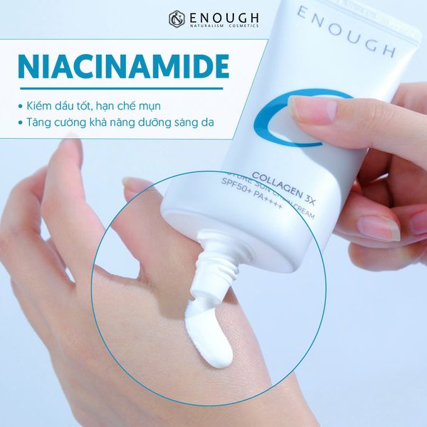 KEM CHỐNG NẮNG ENOUGH COLLAGEN 3X MOISTURE SUN CREAM SPF50+ PA++++ 50ML