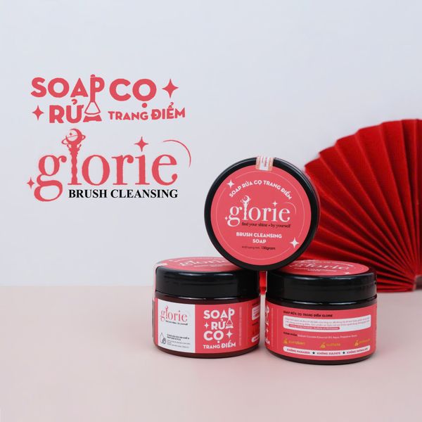 SÁP RỬA CỌ TRANG ĐIỂM GLORIE BRUSH CLEANSING SOAP 130G