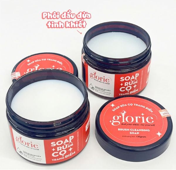 SÁP RỬA CỌ TRANG ĐIỂM GLORIE BRUSH CLEANSING SOAP 130G