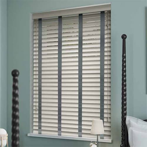 Rèm sáo gỗ màu trắng cao cấp