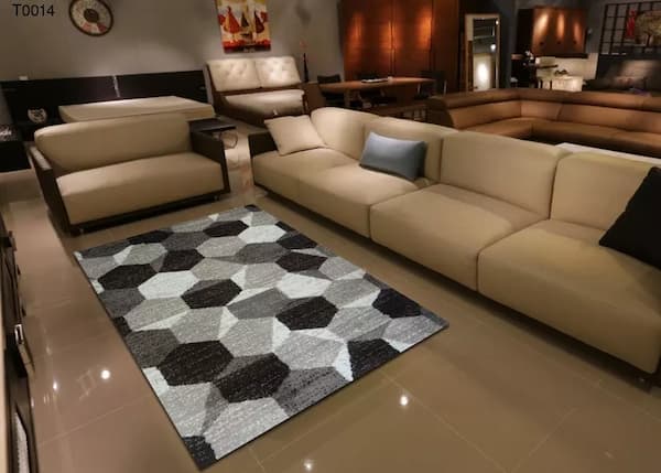 Thảm lông họa tiết trang trí