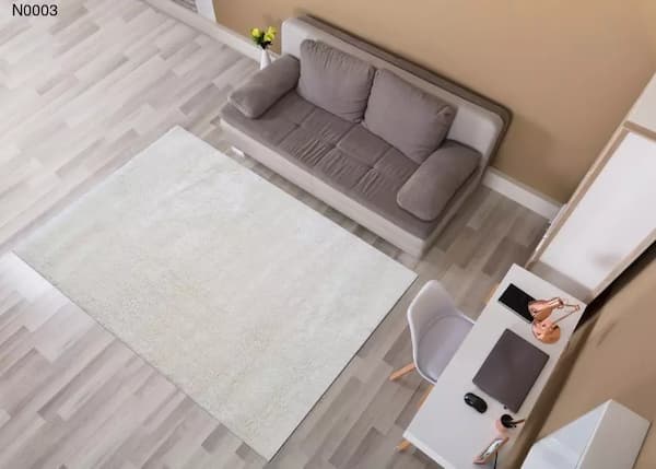 Thảm trải sàn màu trắng