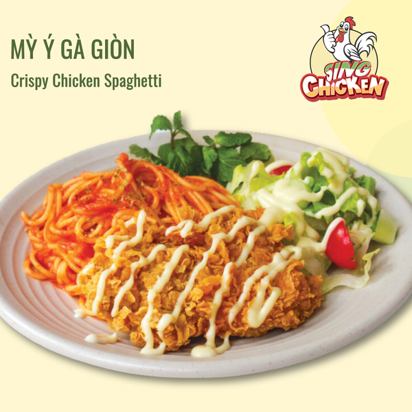  Mỳ Ý gà giòn 