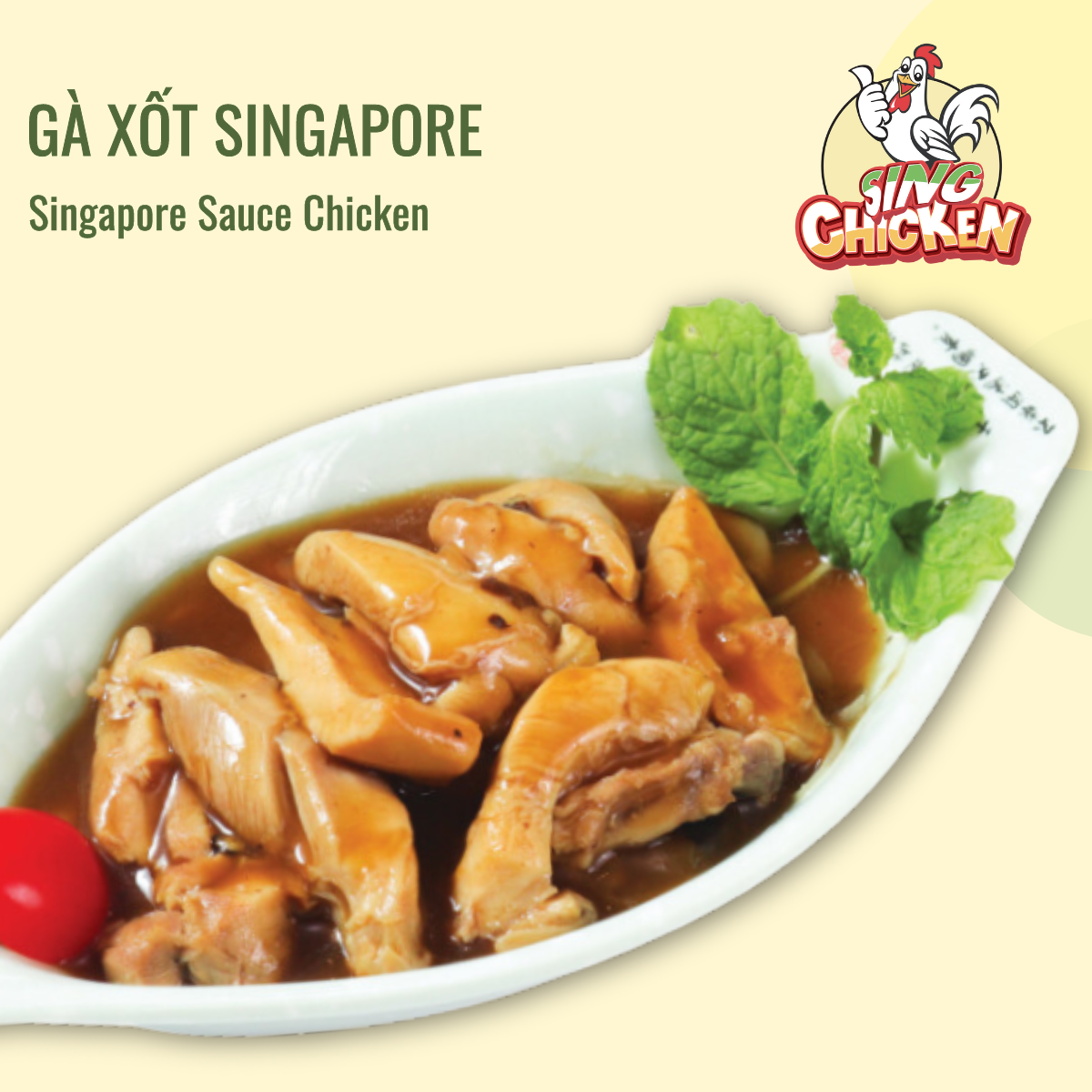  Gà Xốt Singapore 