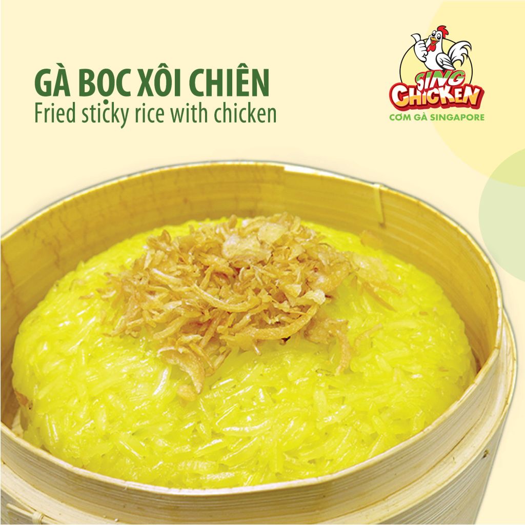  Gà bọc xôi chiên 