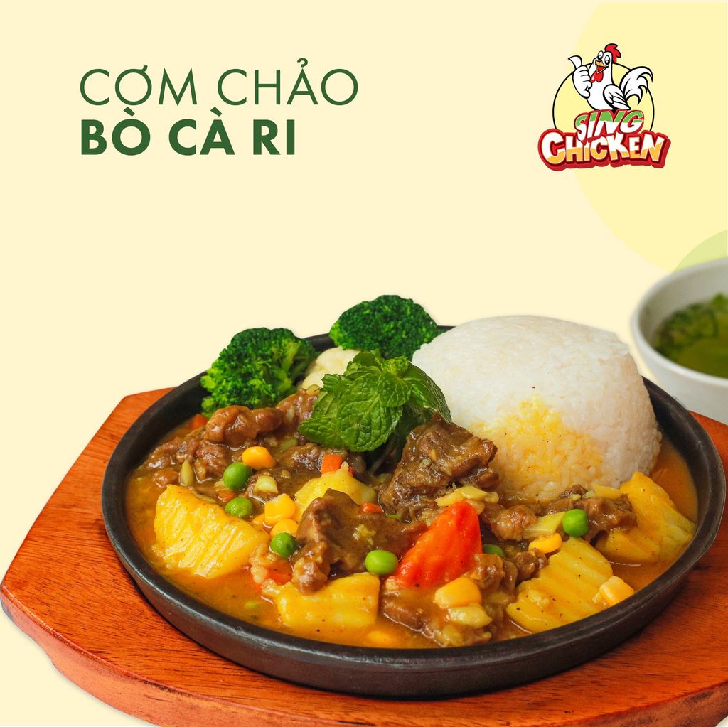  Cơm Chảo Bò Cà Ri 