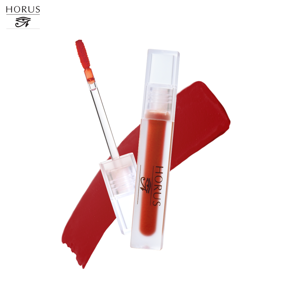  01. Đỏ Gạch Son Kem Horus Son Kem Soft Matte Velvet Lipcream 3g 