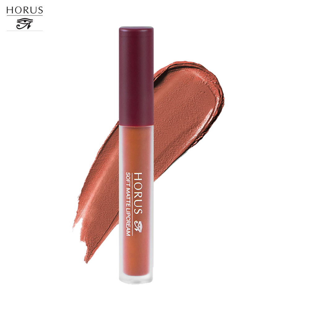 01. PEACH CHOCOLATE - CAM ÁNH NÂU HORUS SOFT MATTE LIPCREAM