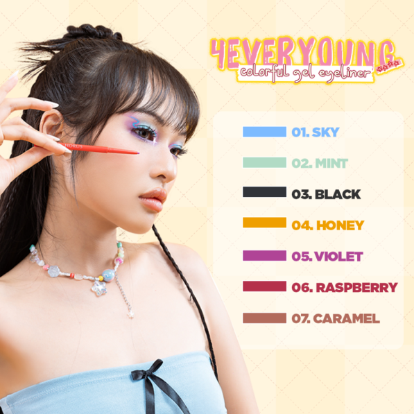 Horus Kẻ mắt 4everyoung Colorful Gel Eyeliner 0.1g