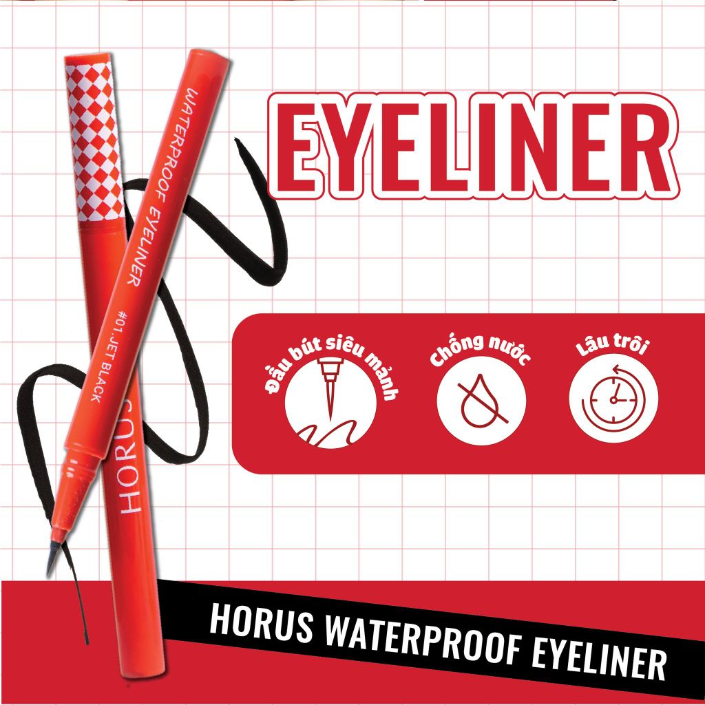 Horus Kẻ mắt Water Proof Eyeliner 0.5g