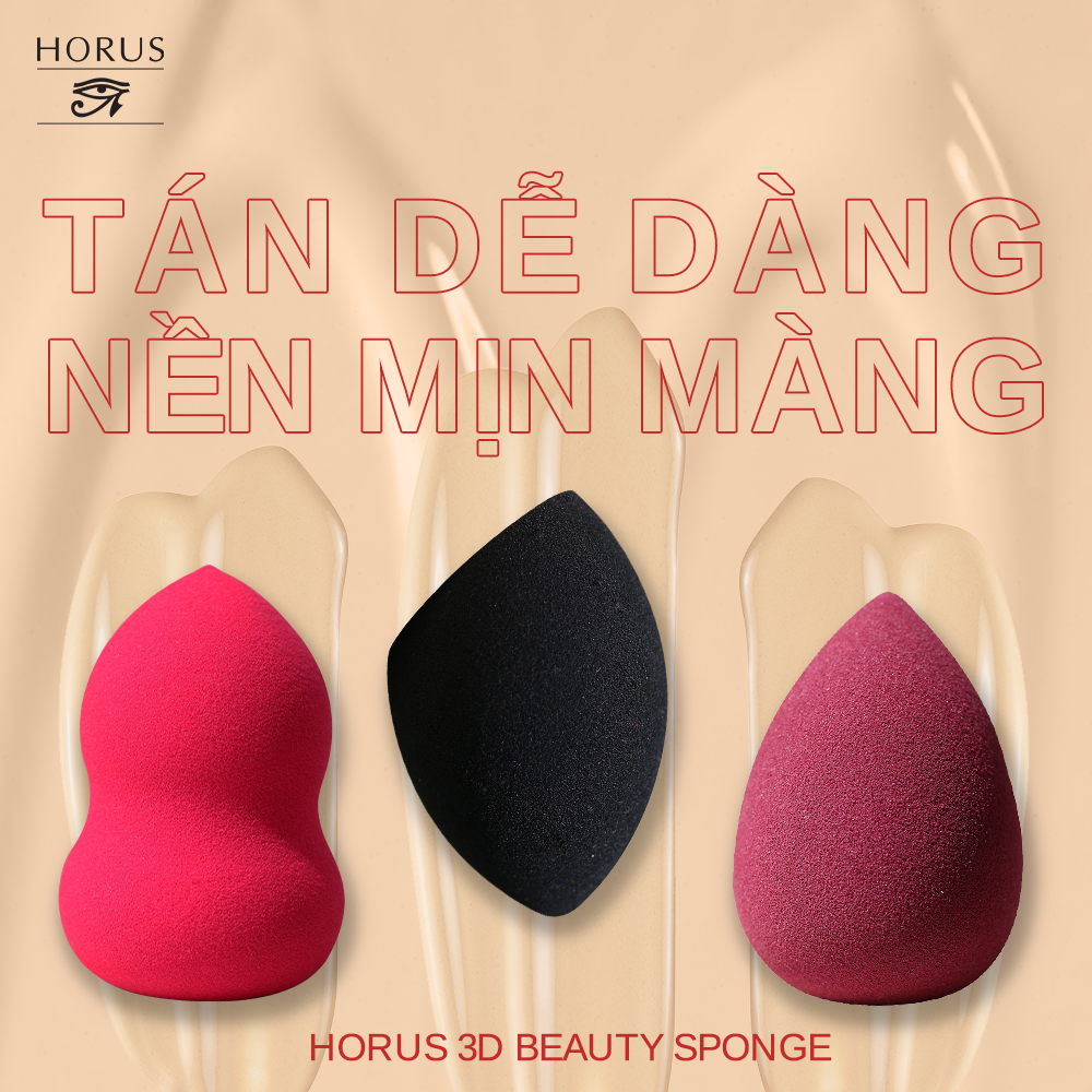 BÔNG MÚT GIỌT NƯỚC HORUS 3D BEAUTY SPONGE