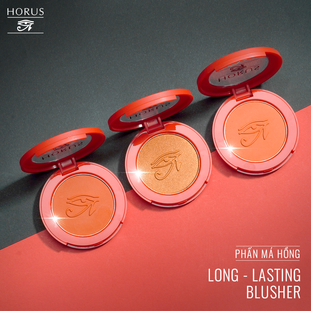 03. Cam Đào Phấn Má Horus Phấn má Long - Lasting Blusher 4g