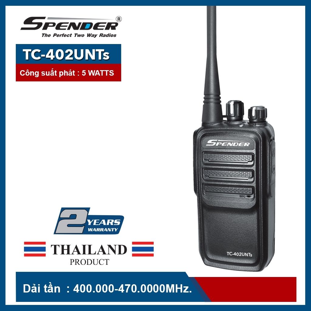 Máy Bộ Đàm Cầm Tay Spender TC-402UNT | Maitel