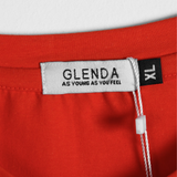  (Hàng Outlet không đổi trả) Phông Nữ Glenda Cổ Tròn Trơn - Cam 