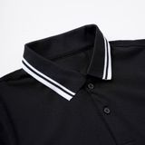  Polo FR phối cổ viền trắng - Đen (Hàng Outlet không đổi trả ) 